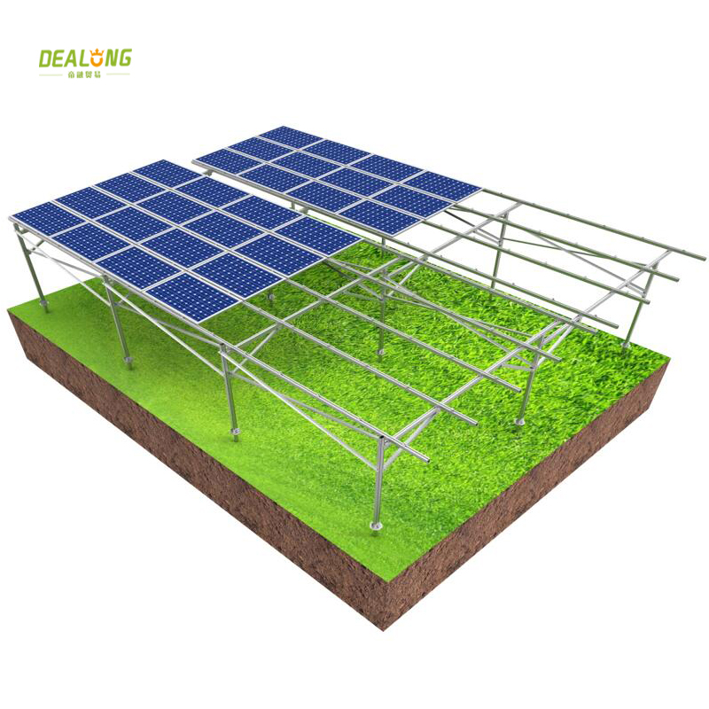 Solar Power Farm Solar Grounding Mounting Systems for Farm Lands