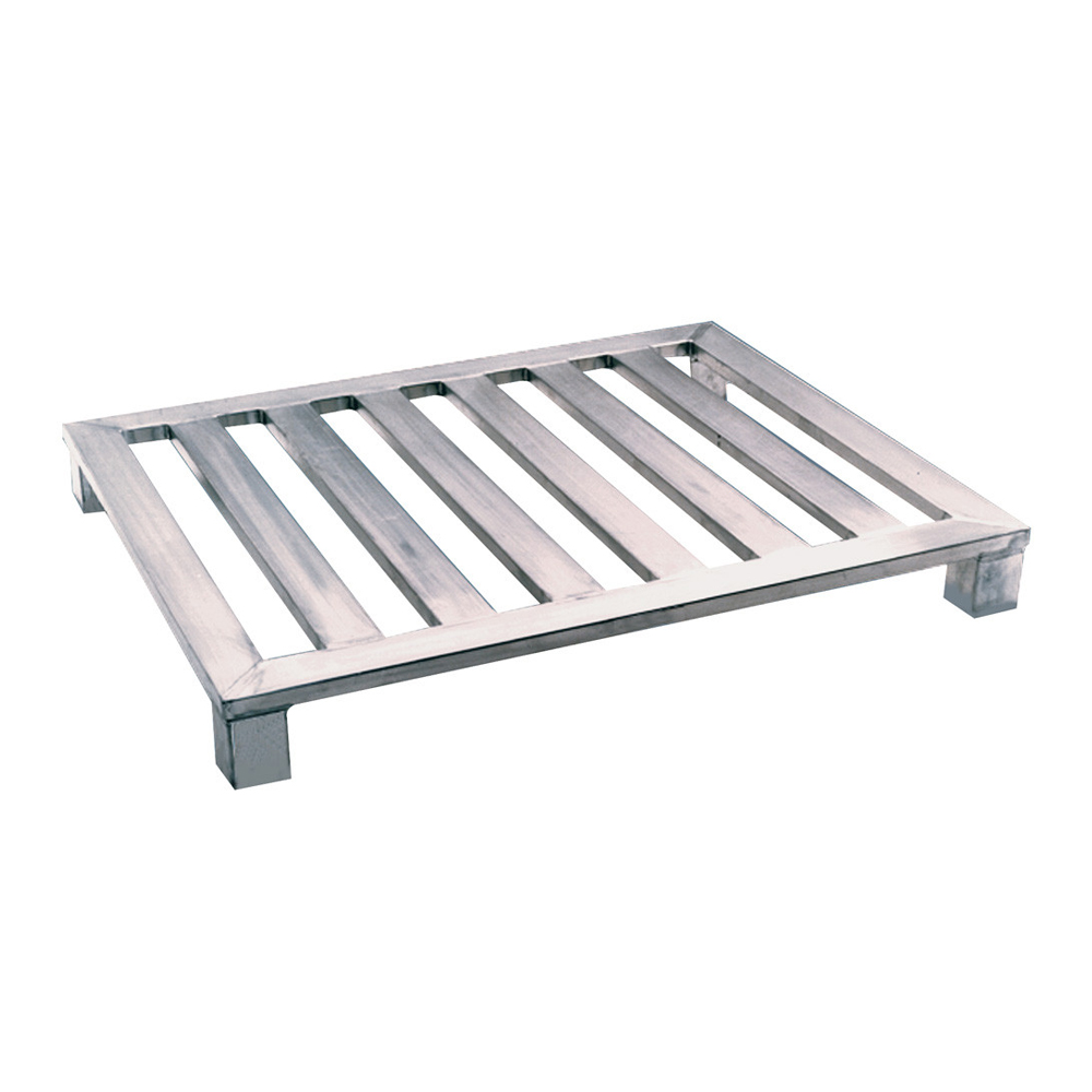 4 Block Feet Open Bottom Light Duty Aluminum Pallet