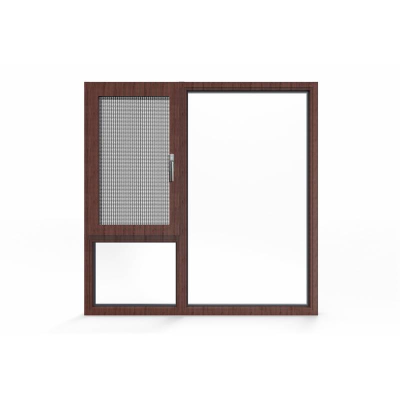 Eco Aluminum-clad wood soundproof wooden hinge windows