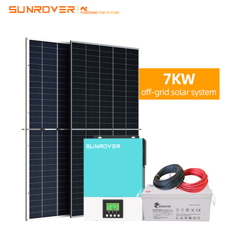 Full Complete 7KW Solar Panel Off Grid System Complete