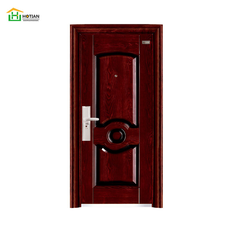 Modern Style Security Steel Door With Frame Steel Entrance Door For Residential
