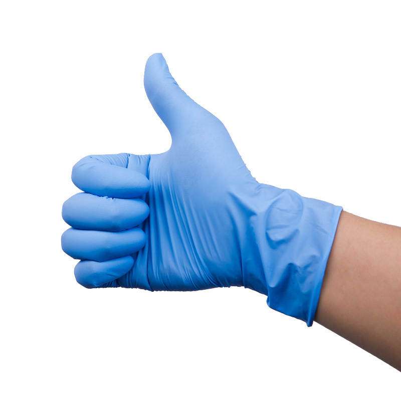 Blue Nitrile Gloves Powder Free