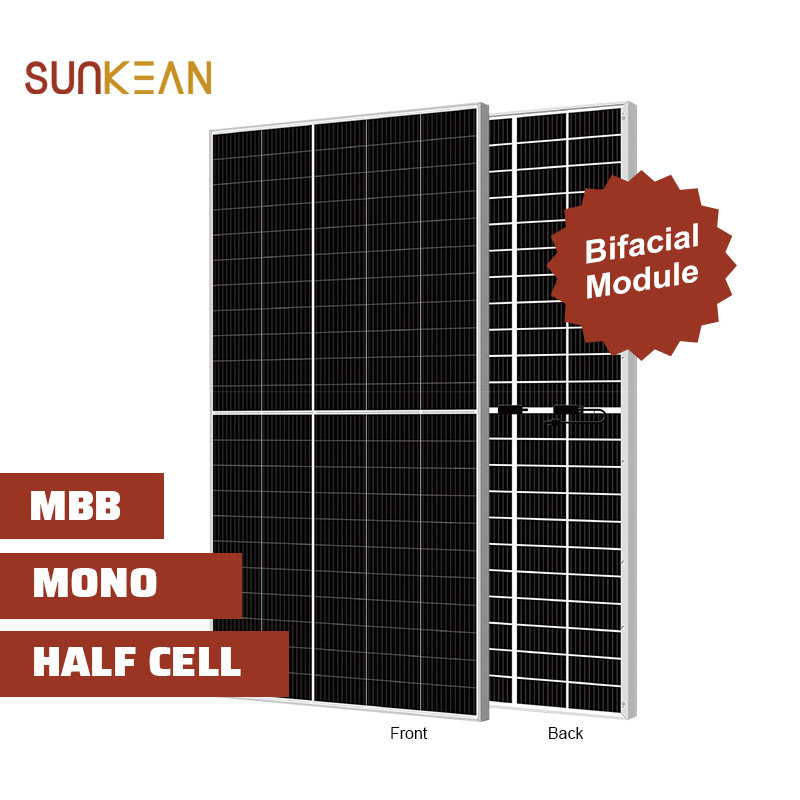 210mm Cell Size 555W 110Cells Mono Bifacial solar panel