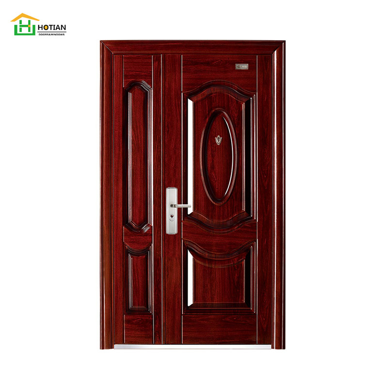 New Design Security Steel Door With Accessories Iron Single Door With Side Lite Residential Entrance Door