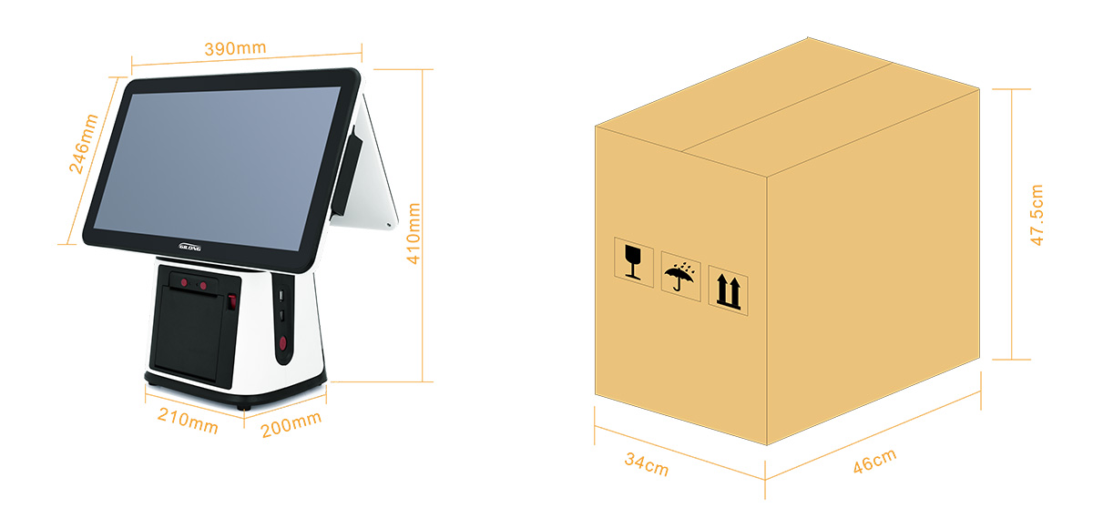 touch screen register system