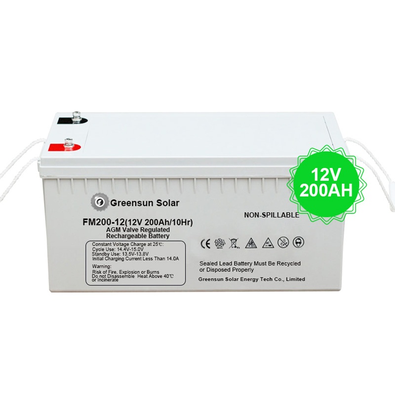 Deep Cycle Rechargeable 12v 100ah 200ah Solar Battery Storage for Energy Systems