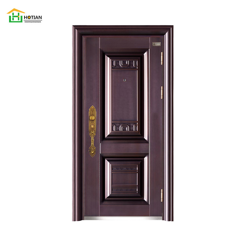 Steel Security Door Cheap Metal Entrance Front Door Design Steel Exterior Main Gate For Home