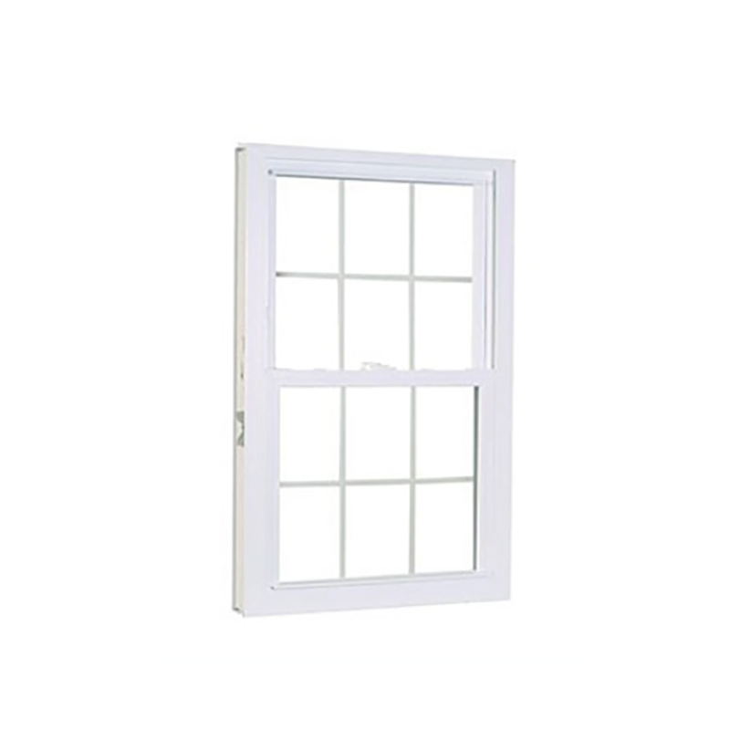 White Double Hang And Tilt Aluminum Windows with Grill