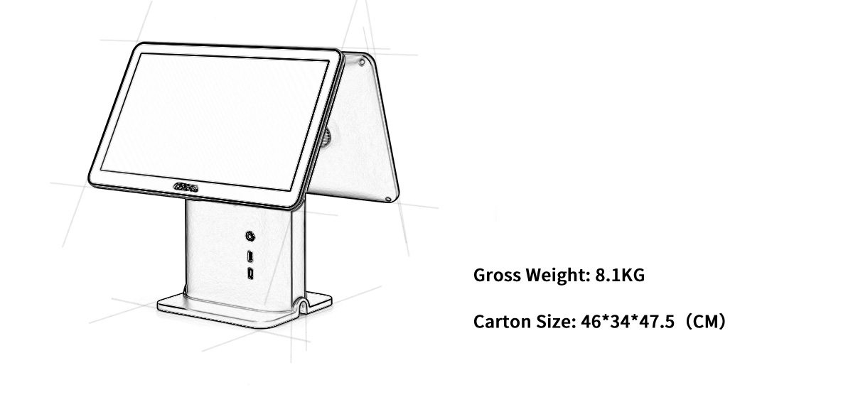 15.6'' cashier machine