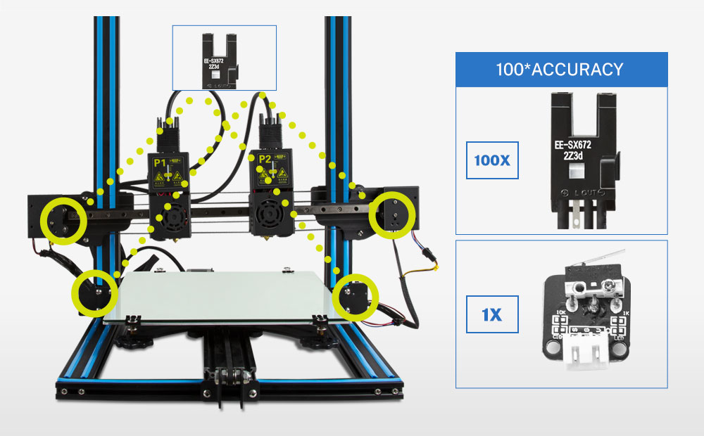 TENLOG D3S DMP 3D Printer Photoelectric Sensor