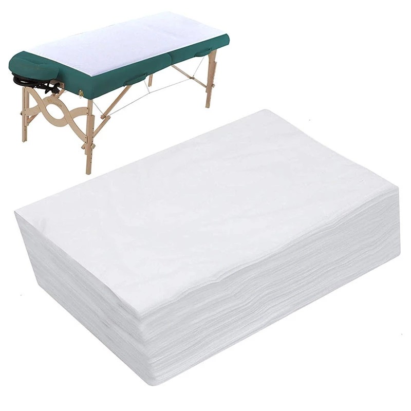 Spa Bed Sheets Disposable Massage Table Sheet Waterproof Bed Cover Non-Woven Fabric 180 x 80 CM
