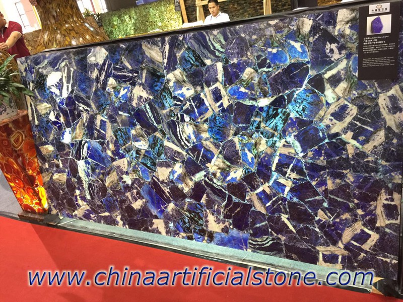 Blue Sodalite Jasper Gemstone Tiles Slabs