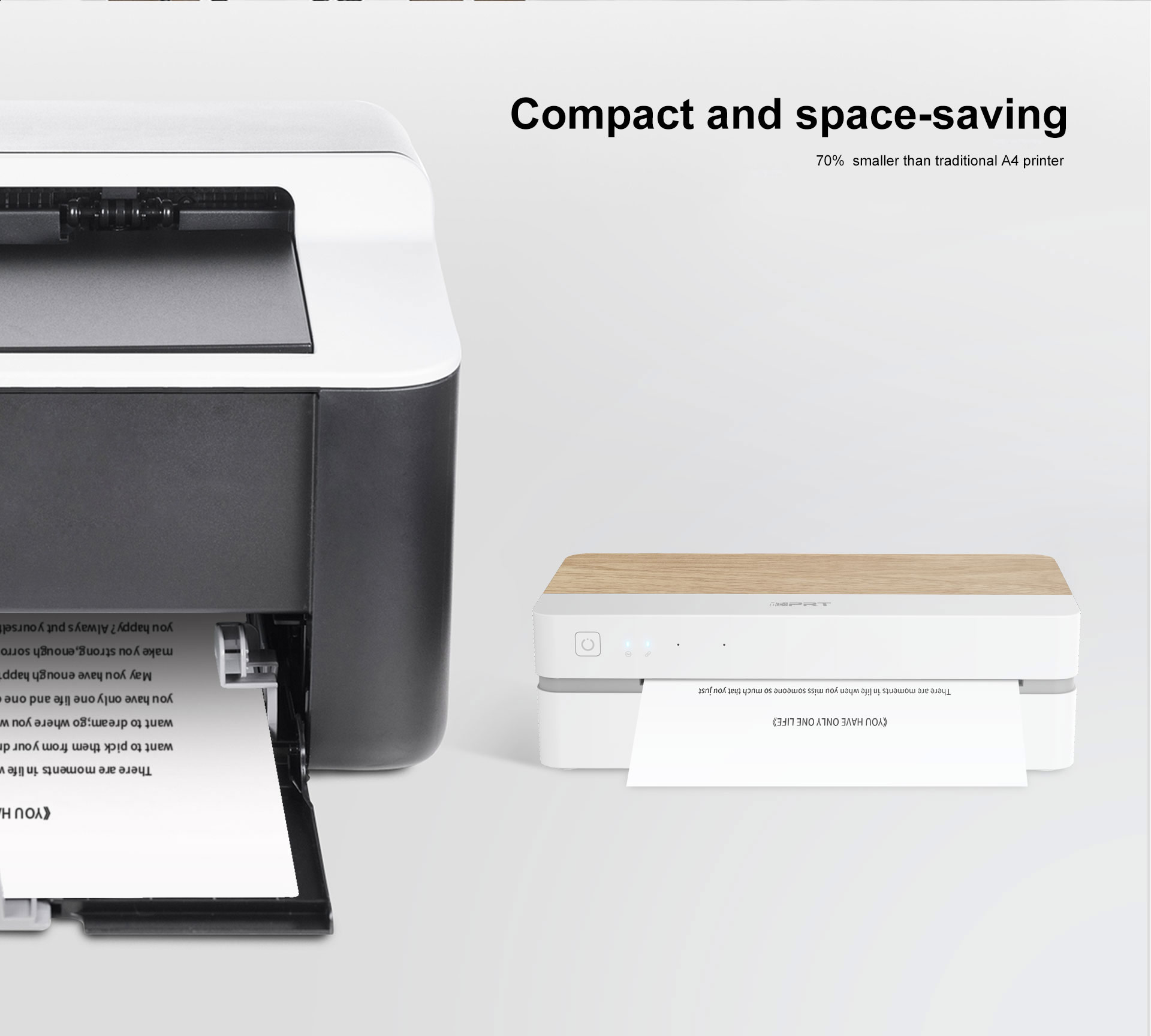 desktop A4 thermal paper printer