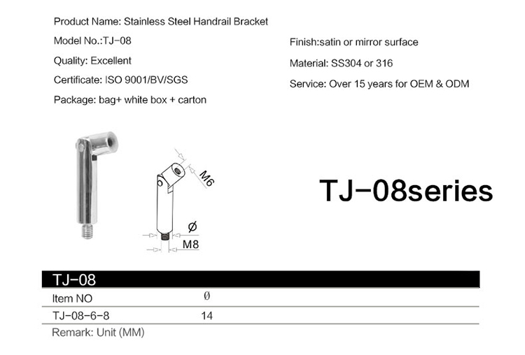 Stainless Steel Handrail Brackets