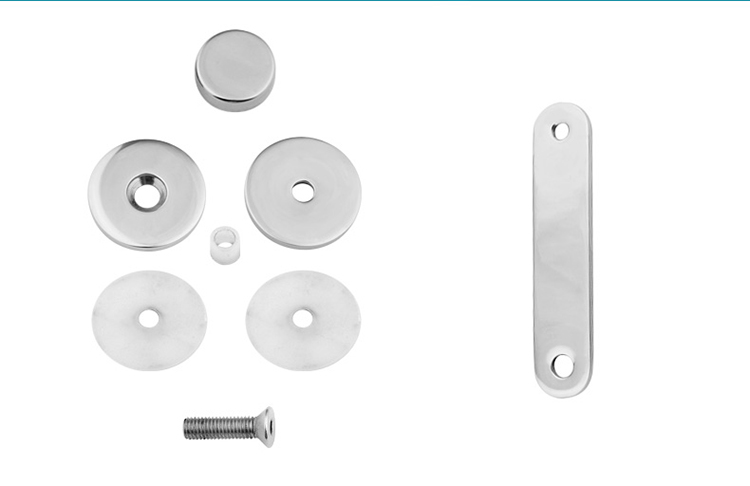 304 316 Handrail Fittings Glass-Clamp