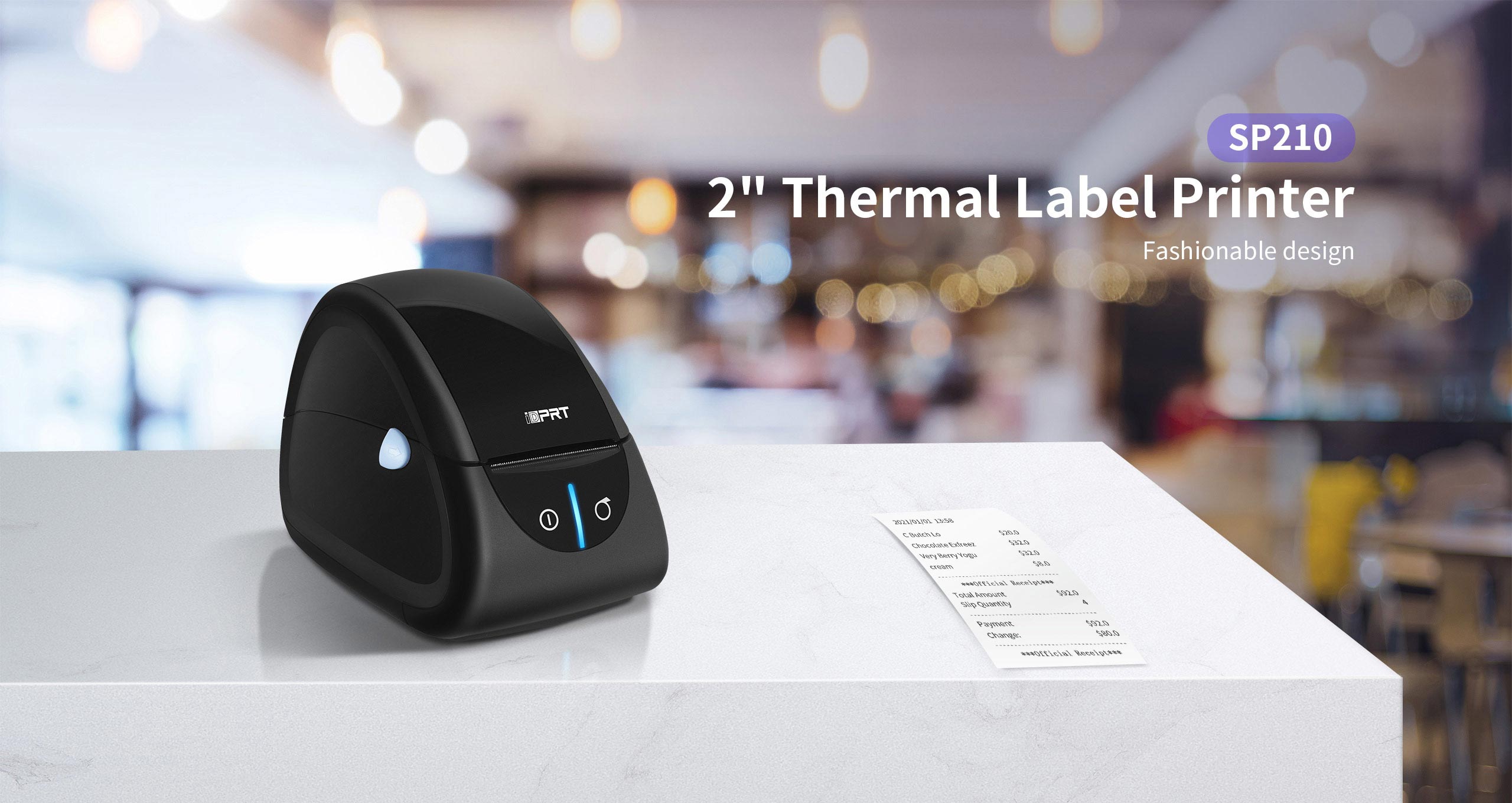 Desktop direct thermal label printer