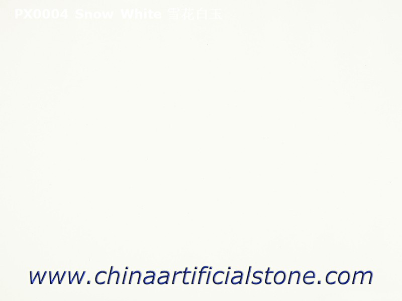Pure White Artificial Marble Slabs and Tiles