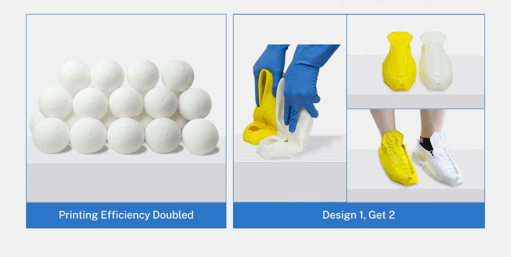 Double Productivity of DMP 3D Printing System