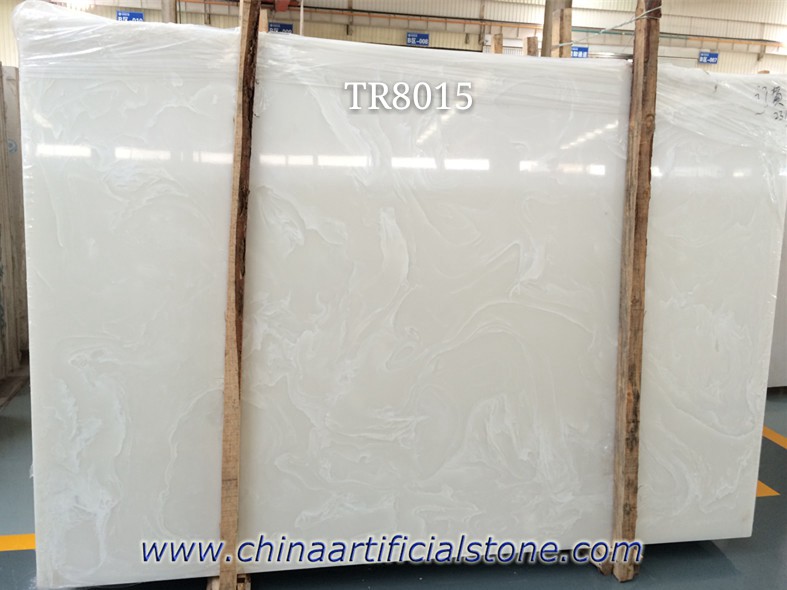 Backlit Pure White Artificial Onyx Stone Panels