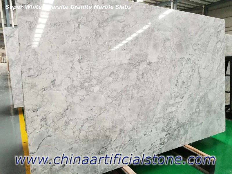 Super White Quartzite Granite Marble Dolomite Slabs