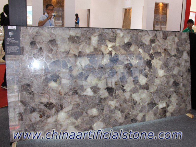 Smokey Quartz Grey Quartz Semi Precious Stone Slabs