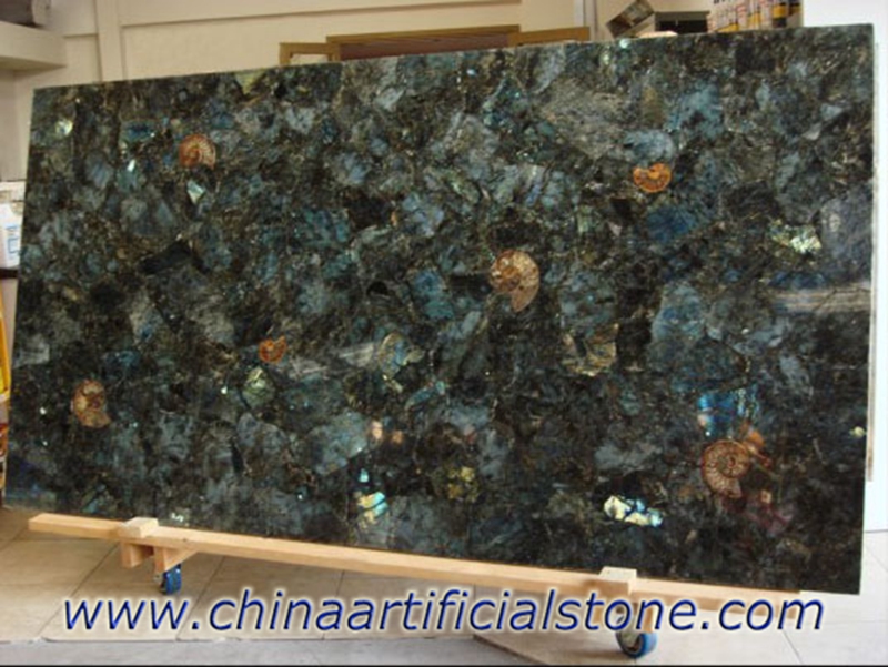 Labradorite Semi Precious Stone Tiles Slabs Countertops