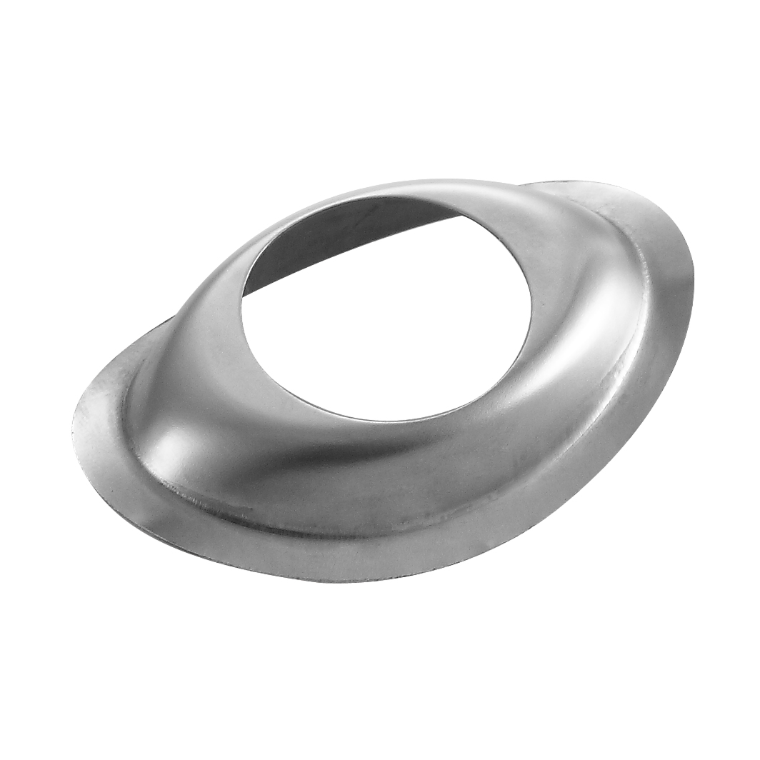 Large Brushed Stainless Balcony Handrail Balustrade Fittings Floor Pipe Flange Cover