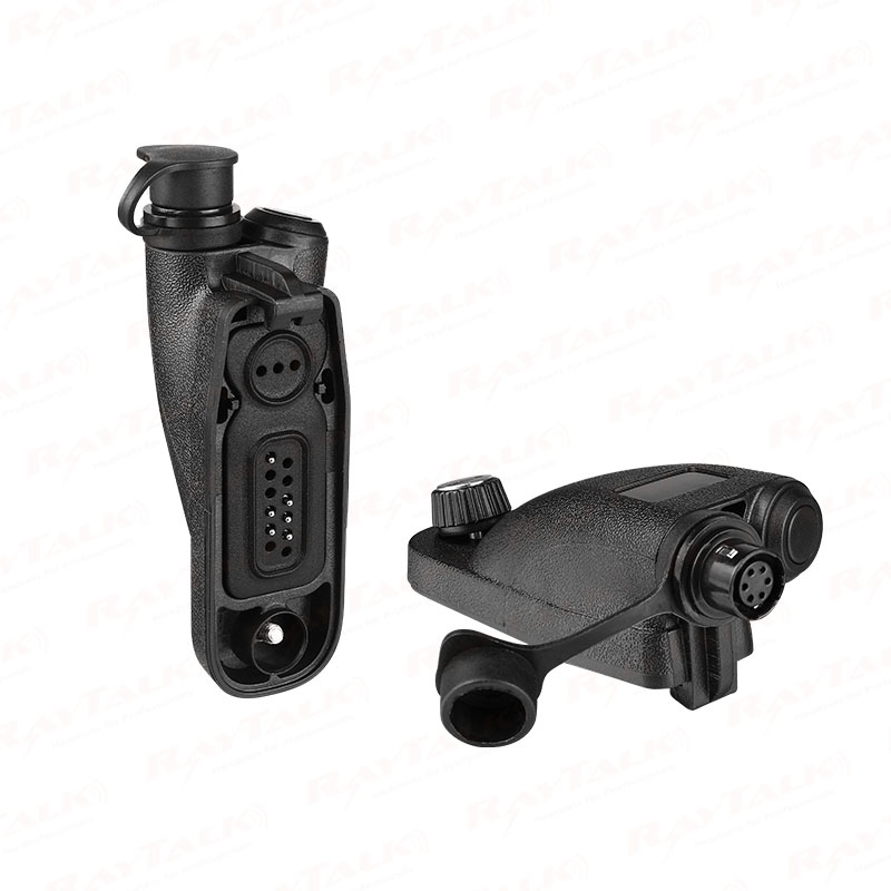AP-04H/PTT Radio walkie talkie earpiece Adapter-For Mototrbo DP3400 APX4000 to Hirose 6 pin connector with Flat PTT