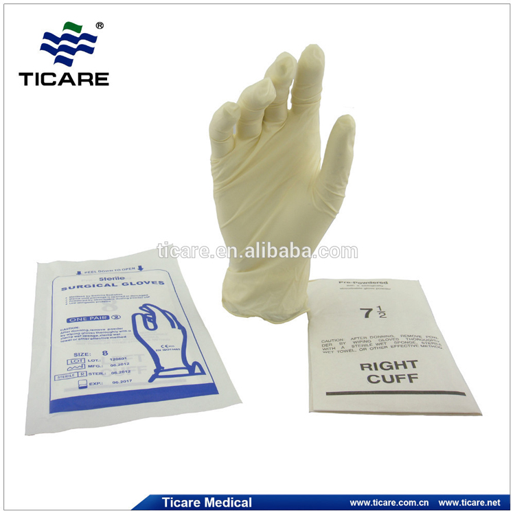 medical disposable Latex Surgical gloves