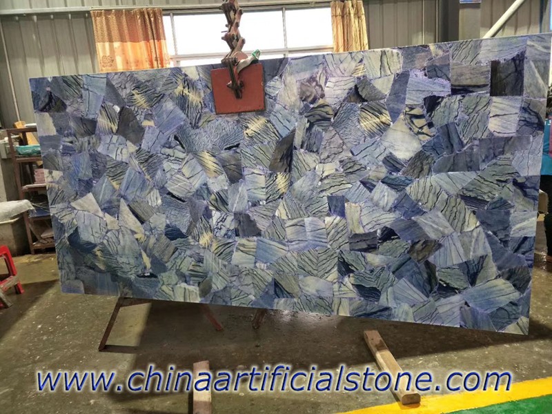 Blue Aventurine Gemstone Countertops Slabs