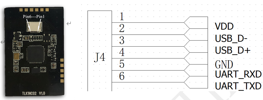 Fingerprint module pin definition