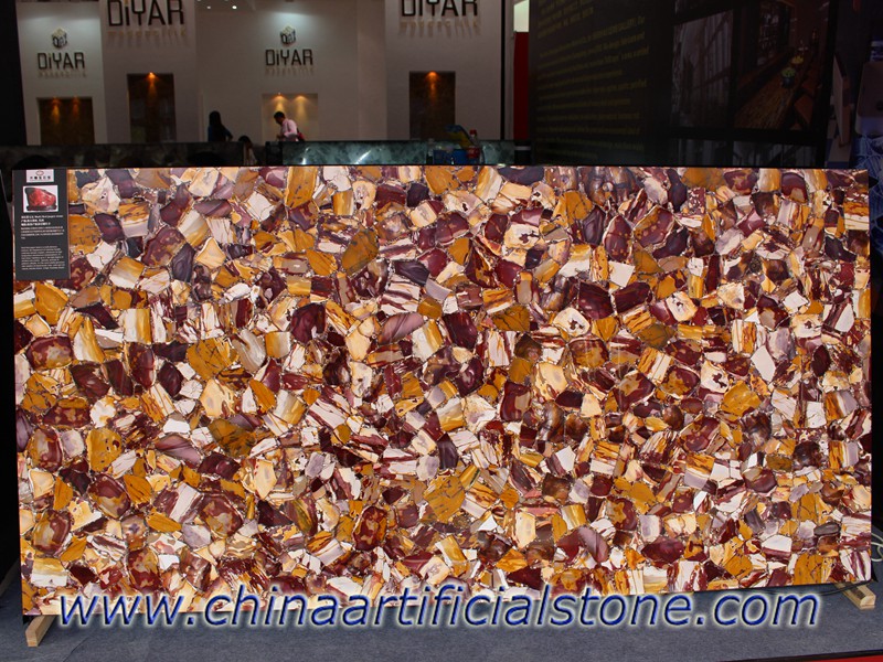 Multi Red Jasper Gemstone Tiles Slabs Countertops