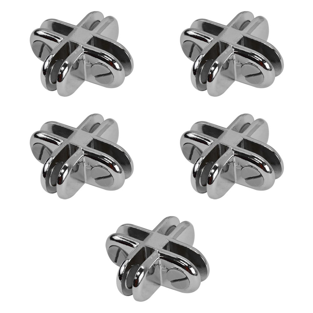 4 Way Glass Cube Connectors