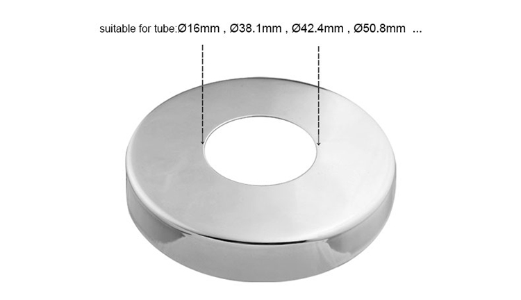 Stainless steel handrail railing base cover