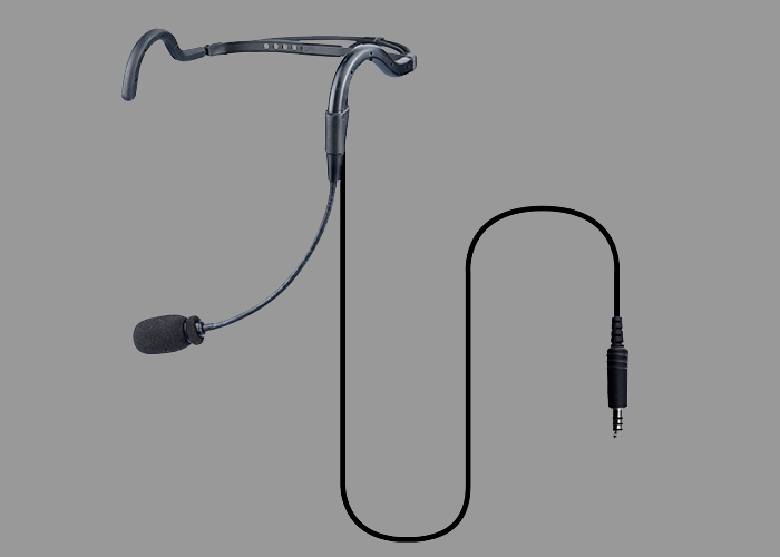 walkie talkie throat mic headset