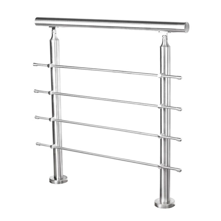 304 Stainless steel metal tubular stair railing system for balcong deck