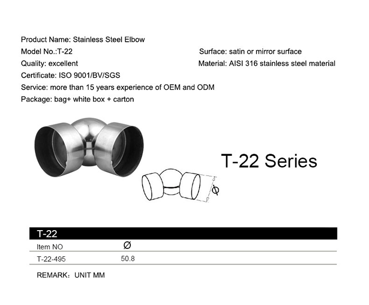 Wholesale Stainless Steel Elbow/ Connector/ Conjunction