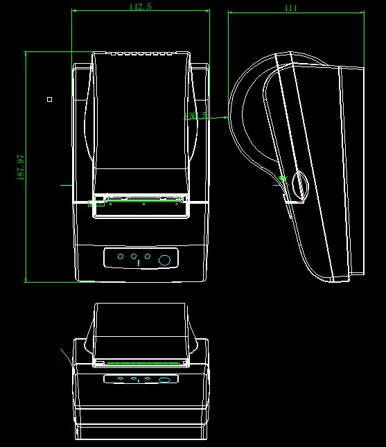 YCP-58L desktop label thermal printer