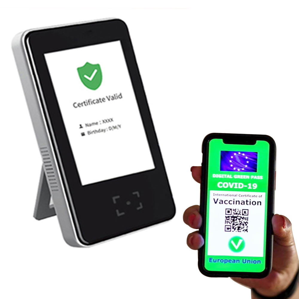 EU Green Pass Certificate Vaccine Passport Scanner Machine HS-600
