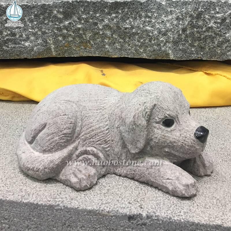 Granite Garden Decoration Animal Puppy Carving