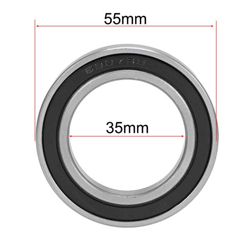 Ball Bearings 6907-2RS Deep Groove 35 mm x 55 mm x 10 mm Double Rubber Seals