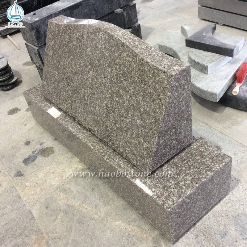 Factory Wholesale Granite Simple Design Slant Monuments