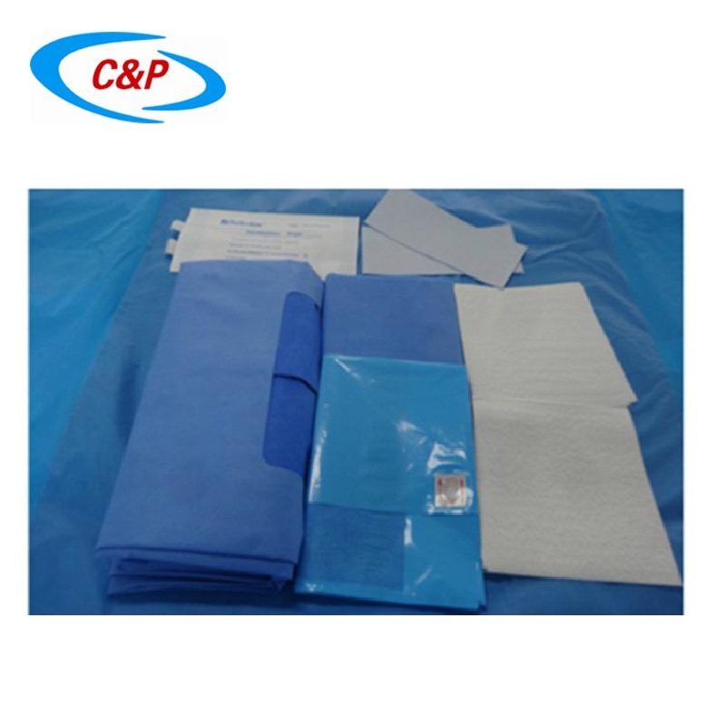 Sterile Disposable Gyn Abdominal Laparoscopy Surgery Drape Pack