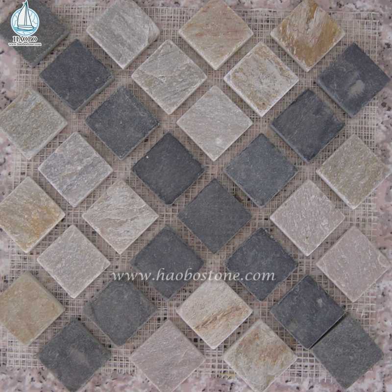 Mixed Color Stone Mosaic for Wall Tile and Cladding