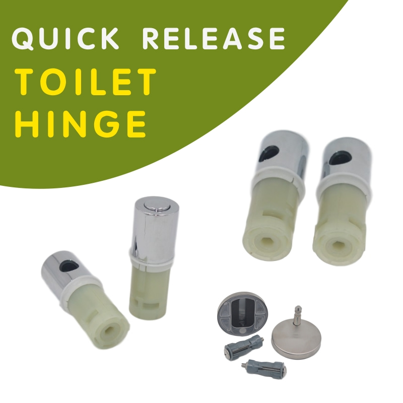 Quick Release Polypropylene WC Toilet Seat Soft Close Hinges