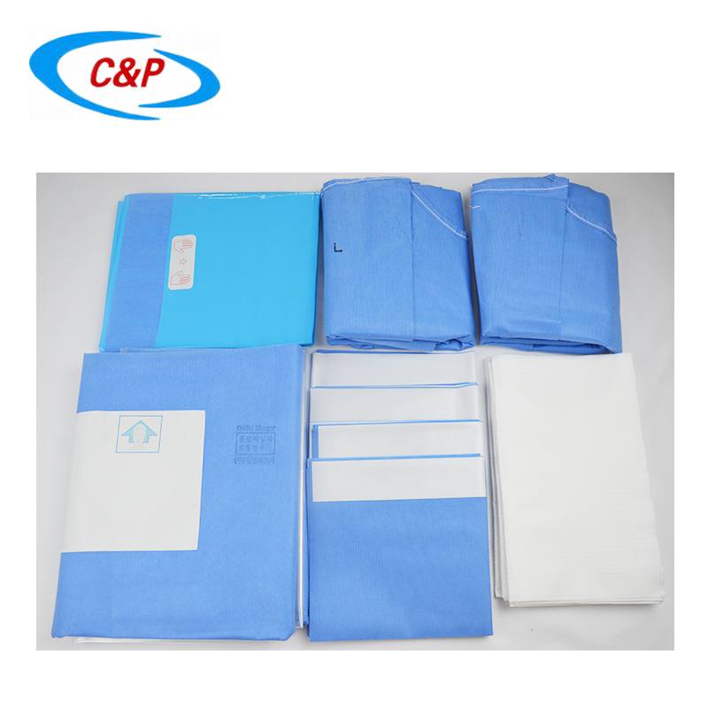 SMS Non woven Surgical Femoral Angiography Drape Pack Supplier