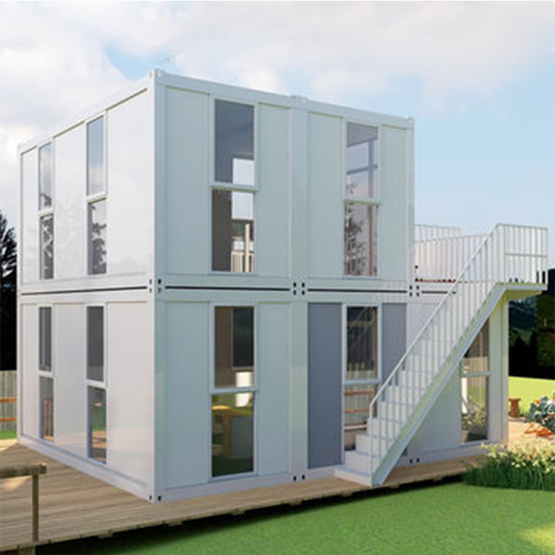 2 stories prefab container house for living home