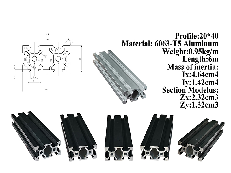 Aluminum profile drawing