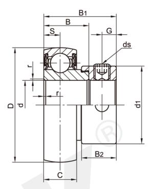 Stainless Steel Ball Bearing Inserts SU001