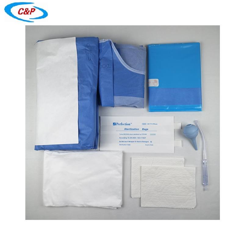 Sterile Gynecology C-section Surgical Drape Pack